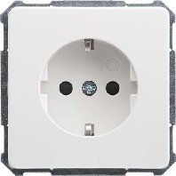 UP socket pure white with child protection, 205204