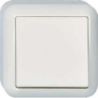Push button 1 make contact (NO) white 382104