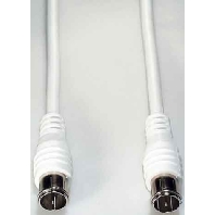 Coax patch cord F connector 1,5m FAS15