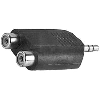 Adapter Jack plug / 2-fold-cinch GS17