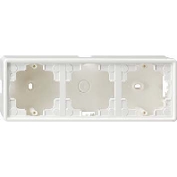 Surface mounted housing 3-gang white 006340