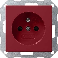 Socket outlet (receptacle) red 011102