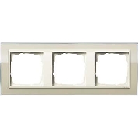 Abdeckrahmen 3fach klar sand 0213771