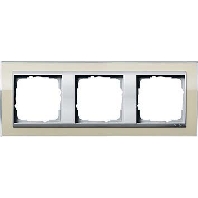Abdeckrahmen 3fach klar sand 0213776