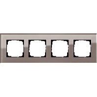 Abdeckrahmen 4fach Esprit Glas Umbra 0214122