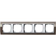 Abdeckrahmen 5fach klar braun 0215766
