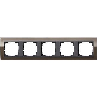 Abdeckrahmen 5fach klar braun 0215768