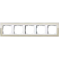 Abdeckrahmen 5fach klar sand 0215773