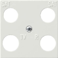 Zentralplatte Hirschm. rws RF/TV+2xSat,S-Color 025840