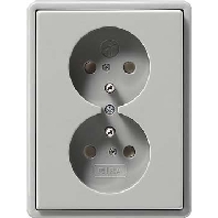 Socket outlet (receptacle) grey 079542