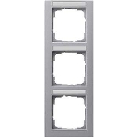 Frame 3-gang aluminium 110325