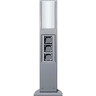 Light/energy pole IP44 aluminium 134926