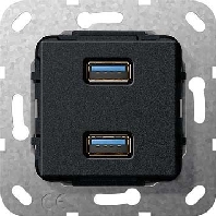 USB 3.0 A 2fach sw matt Kabelpeitsche 568510