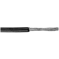 Single core cable 0,5mm black H05V-K 0,5 sw Eca