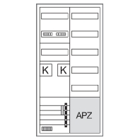 Komplettschrank,univers Z 2 Zhlerpl. 2-feld. ZB32SET25LK