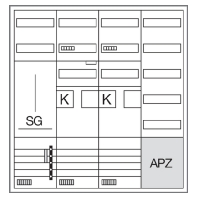 Equipped meter cabinet ZB34SET25LK