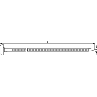 Cable tie 7,6x375mm black BHT375-HS-BK-G1