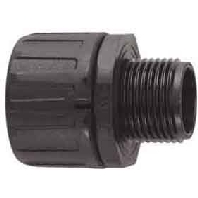 Straight connector for corrugated hose HG16-S-M16