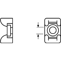 Mounting element for cable tie KR8G5-N66-NA