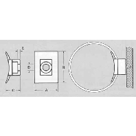 Mounting element for cable tie LKC-N66-NA