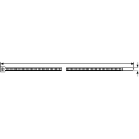 Cable tie 7,6x760mm natural colour T120L-PA66-NA/50