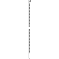 Cable tie 7,6x390mm black UB385E-B-PA66-BK-C1