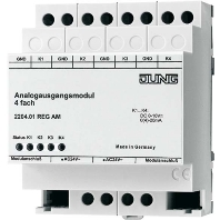 EIB, KNX Analogaktor 4fach zur Umwandlung von EIB, KNX Telegrammen zu analogen Signalen, 2204.01 REG AM