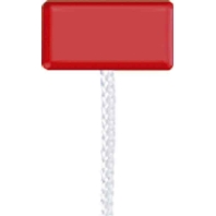 Cover plate for switch/push button red 34 KO5