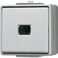Push button 1 change-over contact grey 633 W