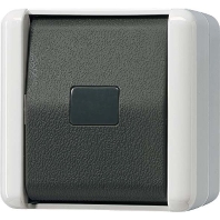 Push button 1 change-over contact grey 833-2 W