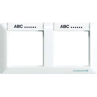 Frame 3-gang white ABAS 5830 NA WW