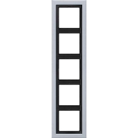Rahmen 5-fach alu lack waage/senkrecht ALD 2985-L