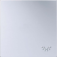 Wippe gepr�gtes Symbol Licht aluminium AL 2990 LP