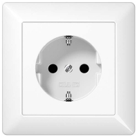 SCHUKO-Steckdose o. Kralle alpinwei� AS 1520 N WW