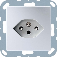 Steckdose alu Schweizer Norm A 1520-13 BF SEV AL