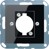 Abdeckung f. XLR-Steckdose schwarz A 568 BF SW