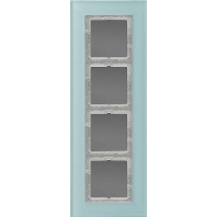 Rahmen 4-fach mt ws waage/senkrecht LSP 984 GLAS