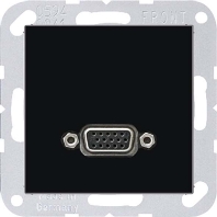 Multimedia-Anschluss sw VGA m.Tragring MA A 1102 SW