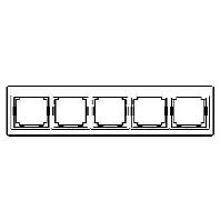 Rahmen 5-fach aws waagerecht SL 5850 WW