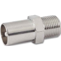 Coax straight plug/bus coupler EMU 09