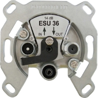 Antenna loop-through socket for antenna ESU 36