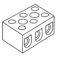 Anschlussklemme 2,5qmm 2p Porzellan 127.G