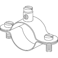 Earthing pipe clamp 26,5mm 16/3/4