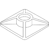 Mounting element for cable tie 1718/25