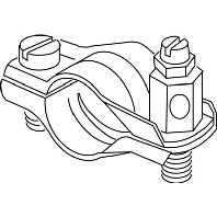 Earthing pipe clamp 58...63mm 17/58