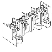 Power distribution block (rail mount) 2645/1