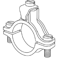 Earthing pipe clamp 48mm 40/11/2