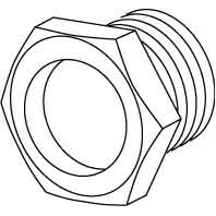 Trompetennippel M10X1 15mm 508/15