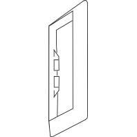 Trim for device mount wireway BWA105.3