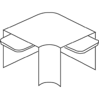 Flat bend for cable duct 18x17,5mm FW2020.3